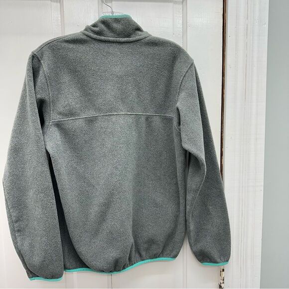 Patagonia Synchilla teal grey fleece 1/4 snap pullover jacket women's small - Picture 4 of 5